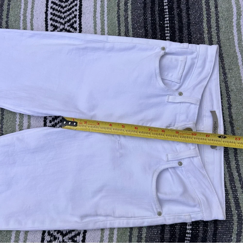 Hudson jeans holly high rise bell bottom flare white jeans - Picture 4 of 14